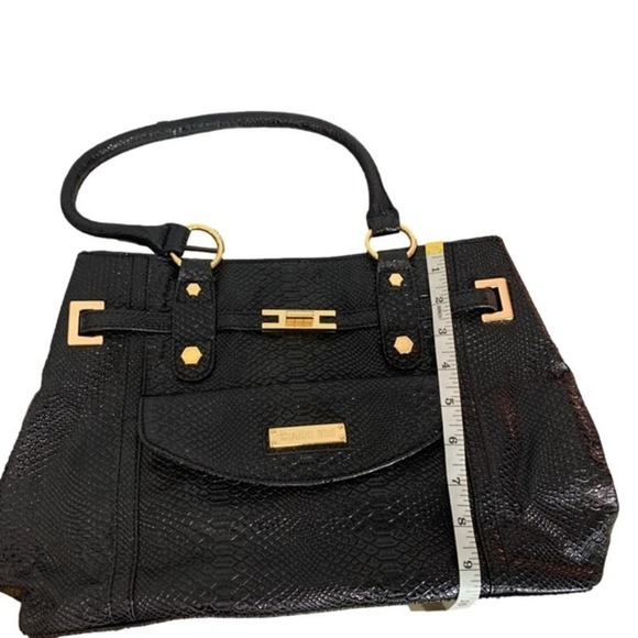 Gianni bini Black Animal Print Shoulder Bag Tote - Picture 8 of 8